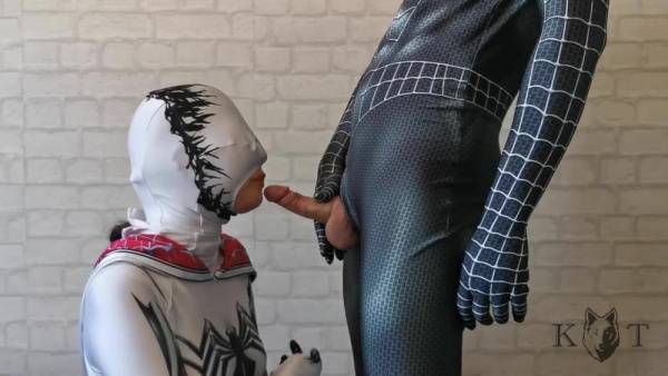 Gwen stacy venom throat fucked cosplay gagging and spitting on leakfanatic.com