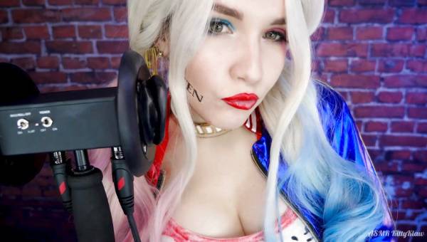 Kitty Klaw ASMR - Harley Quinn Licking & Mouth sounds on leakfanatic.com