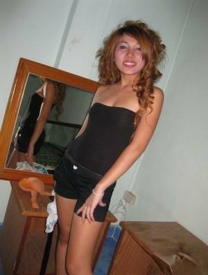 Cute Thai girl with a shaved pussy takes a shower before sex with a Farang - Thailand on leakfanatic.com