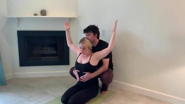 Stepson helps stepmom with yoga and stretches her pussy1 on leakfanatic.com