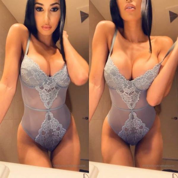 Amber Quinn Sexy One-Piece Lingerie Onlyfans Video  - Usa on leakfanatic.com