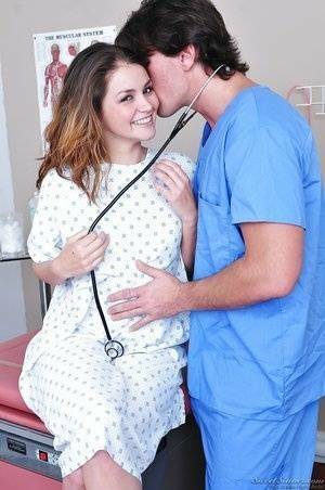 Gorgeous pornstar Allie Haze enjoys hardcore sex with her doctor on leakfanatic.com