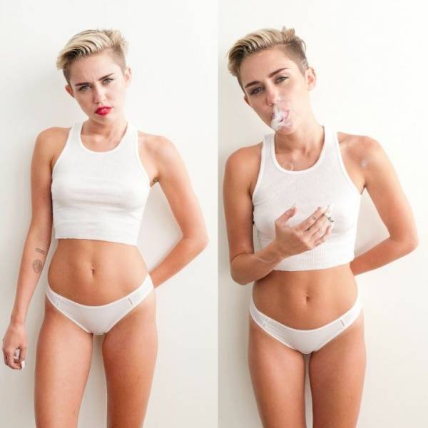 Miley Cyrus See-Through Panties BTS Photoshoot Leaked - Usa on leakfanatic.com