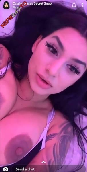 Cassie Curses big boobs & pussy tease snapchat premium xxx porn videos on leakfanatic.com