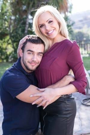 Blonde cougar Nina Elle seduces and fucks her stepson in an act of revenge on leakfanatic.com