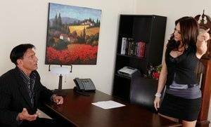 Sexy office milf fuck with wonderfully groomed Chanel Preston on leakfanatic.com