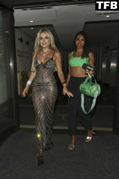 Tallia Storm Looks Hot in a See-Through Dress After the TOWIE Season Launch Party on leakfanatic.com