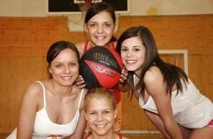 Gorgeous sporty teen girls having lesbian fun after training on leakfanatic.com