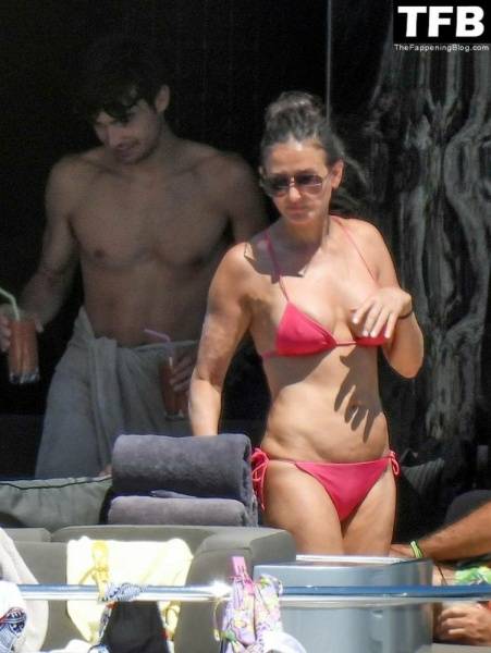 Demi Moore Looks Sensational at 59 in a Red Bikini on Vacation in Greece - Greece on leakfanatic.com