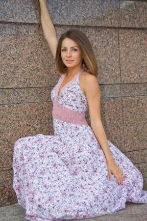 Gorgeous Euro doll in a classy dress Susana simply loves undressing on leakfanatic.com