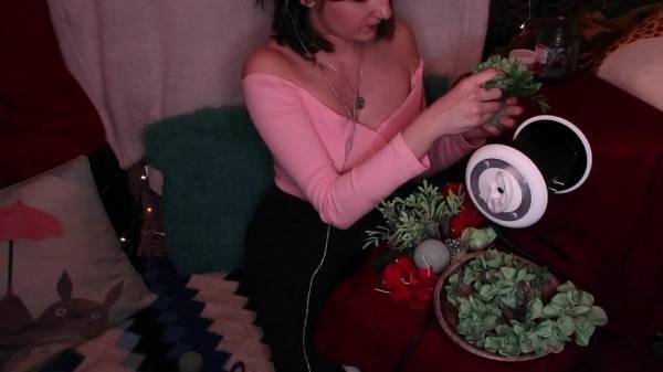 AftynRose ASMR - Making a Mistletoe and Kissing Underneath it on leakfanatic.com