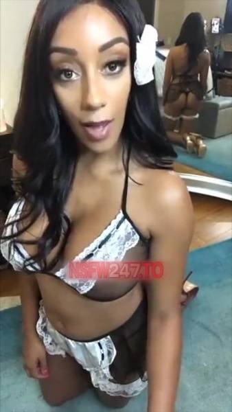 Ariana Gray sexy maid tease snapchat premium xxx porn videos on leakfanatic.com