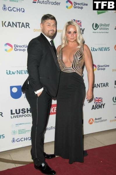 Jennifer Ellison Flaunts Nice Cleavage at The National Diversity Awards on leakfanatic.com