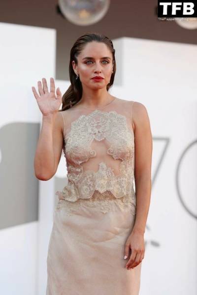 Matilde Gioli Flashes Her Nipples at the 79th Venice International Film Festival on leakfanatic.com