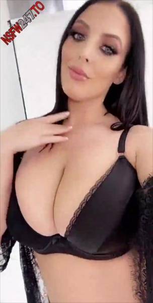 Angela White quick pussy play on porn set snapchat premium xxx porn videos on leakfanatic.com