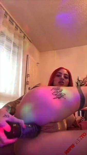 Celine Centino black dildo masturbating snapchat premium xxx porn videos on leakfanatic.com
