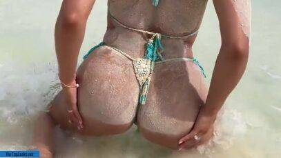 Sexy Ana Cheri Nude Beach Striptease Onlyfans Video Leak on leakfanatic.com