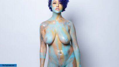Sabrina Nichole Nude Body Paint OnlyFans Set  nudes on leakfanatic.com