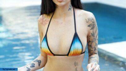 Bhad Bhabie X Rated Bikini Pool Onlyfans Set  nude on leakfanatic.com