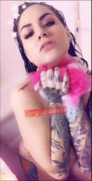 Karmen Karma bathtub dildo masturbation show snapchat premium free xxx porno video on leakfanatic.com