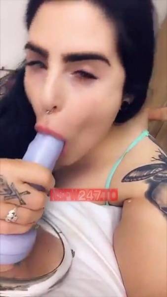Lucy Loe dildo blowjob & riding on bed snapchat premium xxx porn videos on leakfanatic.com