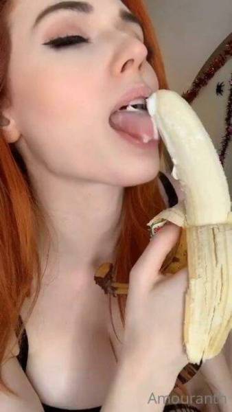 Amouranth Blowjob Banana Onlyfans Video Leaked on leakfanatic.com