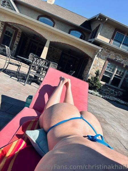 Christina Khalil Nude Bikini Sun Tanning Onlyfans Set Leaked on leakfanatic.com