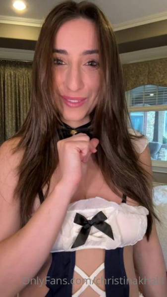 Christina Khalil Sexy Bodysuit Fan Gift Onlyfans Video Leaked on leakfanatic.com