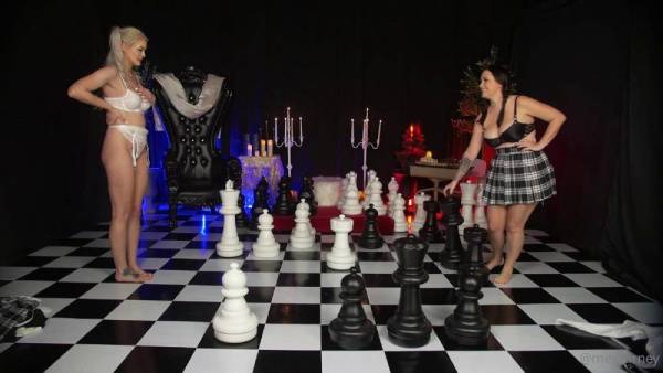 Meg Turney Danielle DeNicola Chess Strip Onlyfans Video Leaked on leakfanatic.com