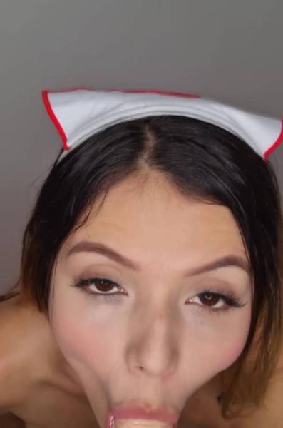 This naughty nurse gives you a special treatment! It was so sloppy with your big dick on leakfanatic.com