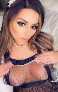 Juli Annee Slutty Maid Nude Lingerie Video on leakfanatic.com