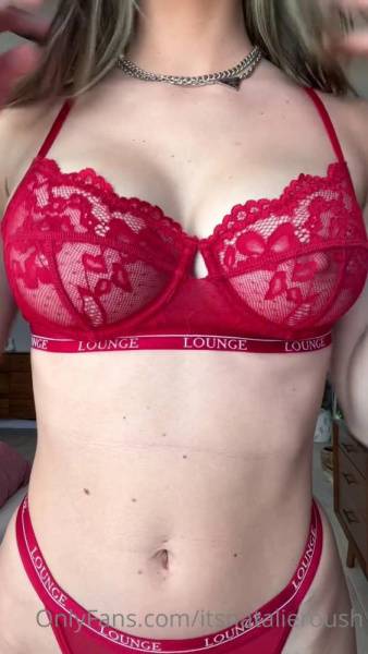 Natalie Roush Nude Red Lingerie Try On Onlyfans Video Leaked on leakfanatic.com