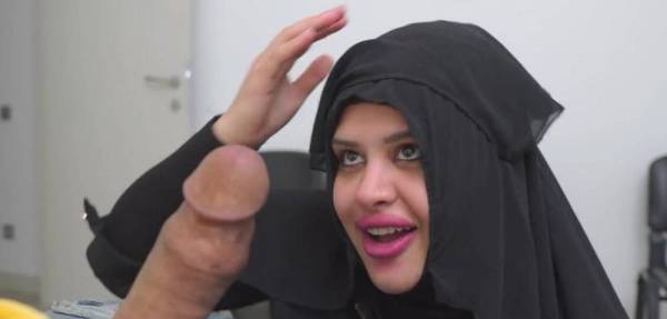 This Muslim woman is SHOCKED !!! I take out my cock in Hospital waiting room. on leakfanatic.com