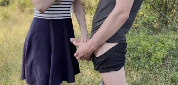 Public dick flash in front of the couple of hikers. She helped me cum while he was on the phone on leakfanatic.com