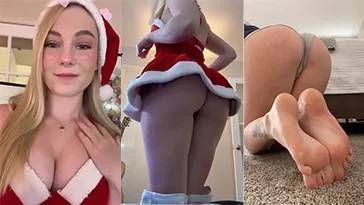 STPeach Christmas Lingerie Sexy Twitch Lisapeachy Video on leakfanatic.com