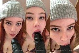 Okichloeo Deepthroat Dildo Blowjob Video  on leakfanatic.com