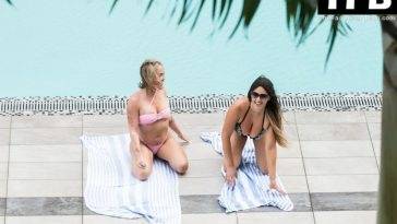 Claudia Romani & Jess Picado Look Sexy at the Pool in Miami on leakfanatic.com