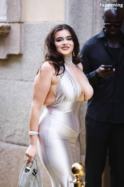 Barbie Ferreira Displays Her Sexy Boobs in Milan (5 Photos) on leakfanatic.com