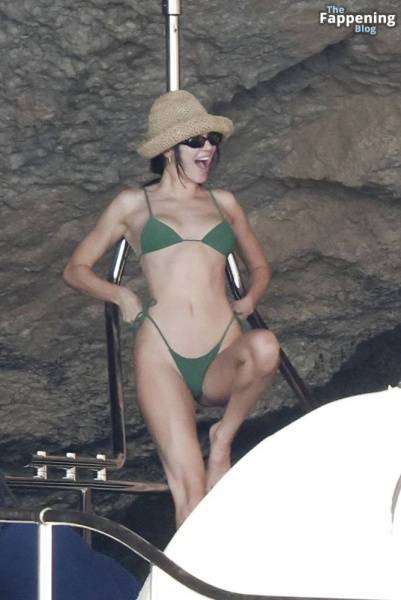 Kendall Jenner Looks Great in a Tiny Green Bikini in Ibiza (140 Photos) on leakfanatic.com