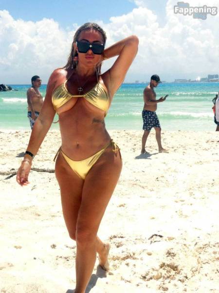 Aisleyne Horgan-Wallace Shows Off Her Sexy Beach Body as She Enjoys a Vacation in Mexico (72 Photos) - Mexico - Britain on leakfanatic.com