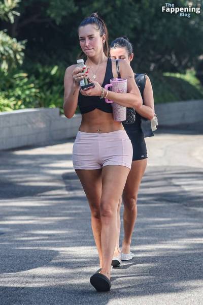 Anastasia Karanikolaou Shows Off Her Sculpted Abs with a Friend in Brentwood (60 Photos) on leakfanatic.com